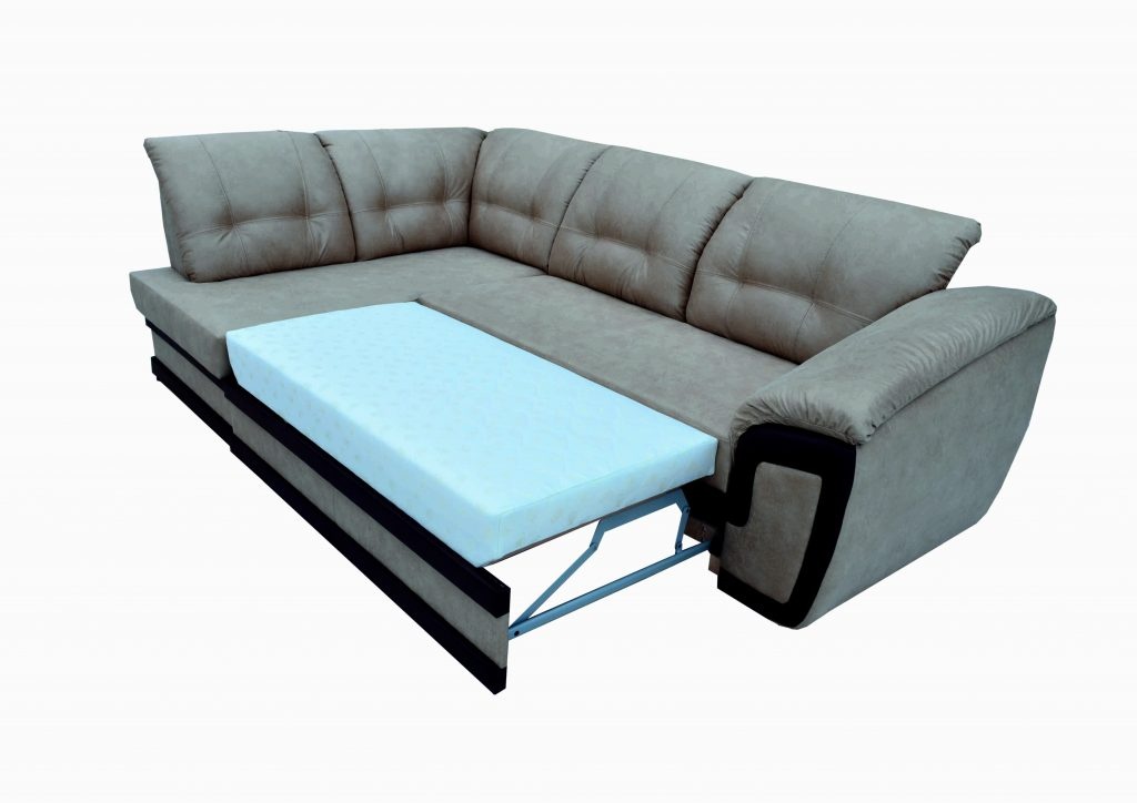 Угловой диван Барселона с подлокотником (бежевый, 257х170 см) kbrsln-bej-zp фото