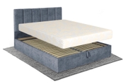 Кровать с матрасом Лотос 160х200 (Серый, велюр, без подъемного механизма) IMI lts-am160x200sb фото