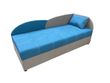 Диван-кровать Волна (аква + карамель, 198х80 см) IMI