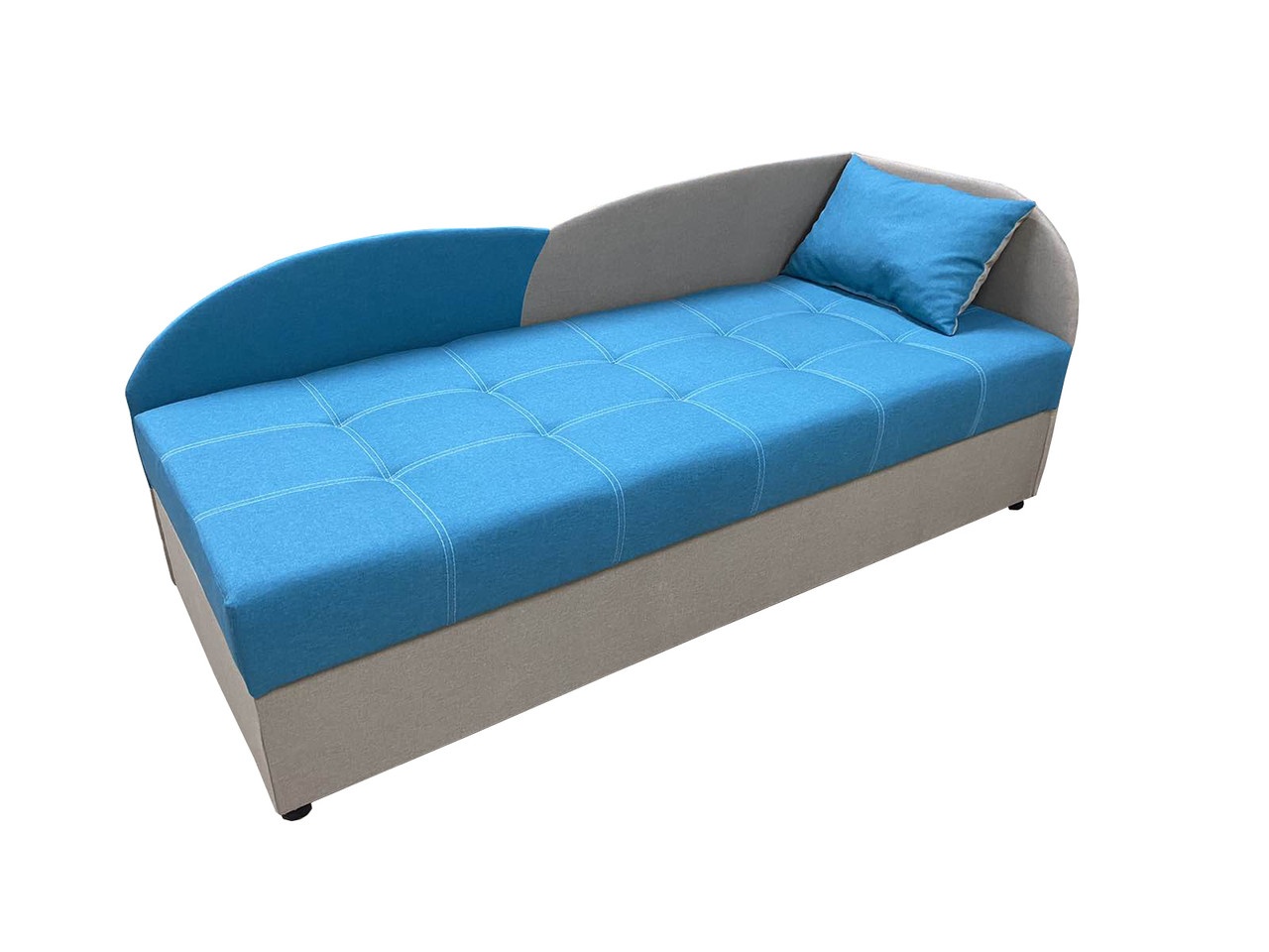 Диван-ліжко Хвиля (аква + карамель, 198х80 см) ІМІ lkhv-sn-10-1 фото