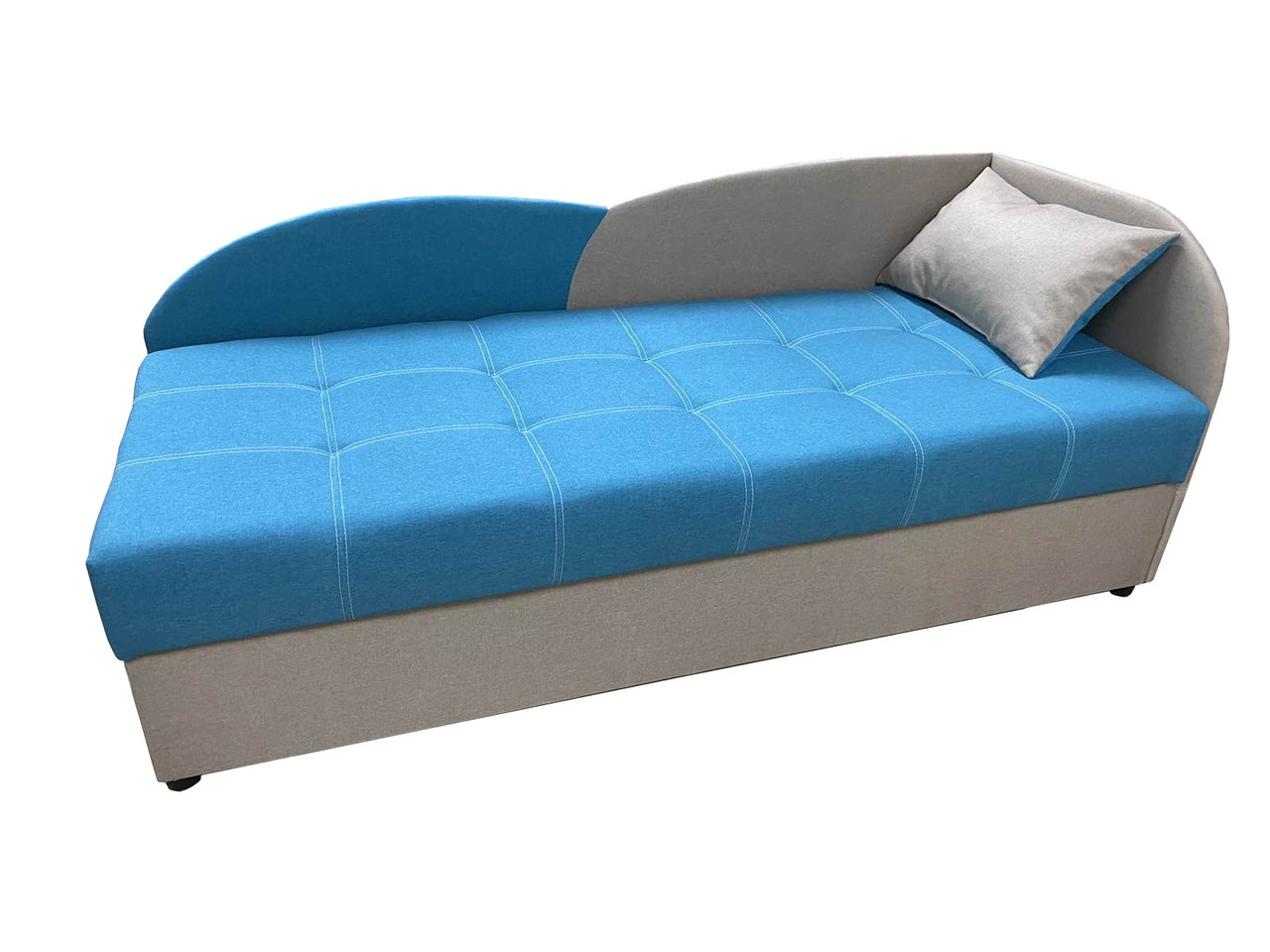 Диван-ліжко Хвиля (аква + карамель, 198х80 см) ІМІ lkhv-sn-10-1 фото