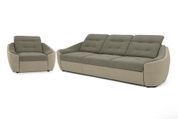 Комплект диван Спейс и кресло (бежевый с нюдовым) IMI Premium kmpl-dsps-kr-ll-9-6 фото