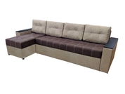 Кутовий диван Комфорт Плюс 3м (коричневий з бежевим, 300х150 см) IMI kkmfp-sn-3-21 фото