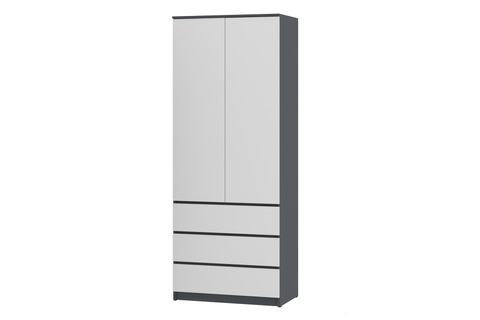 Шкаф Formo-5 (антрацит + белый, 80х54х207 см) ph-shf-sh2-ntc-bl фото