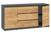 Комод Formo-7 (150 &times; 45 &times; 75 см, антрацит и тахо) ph-kmd-ns3-2-ntrc-th фото