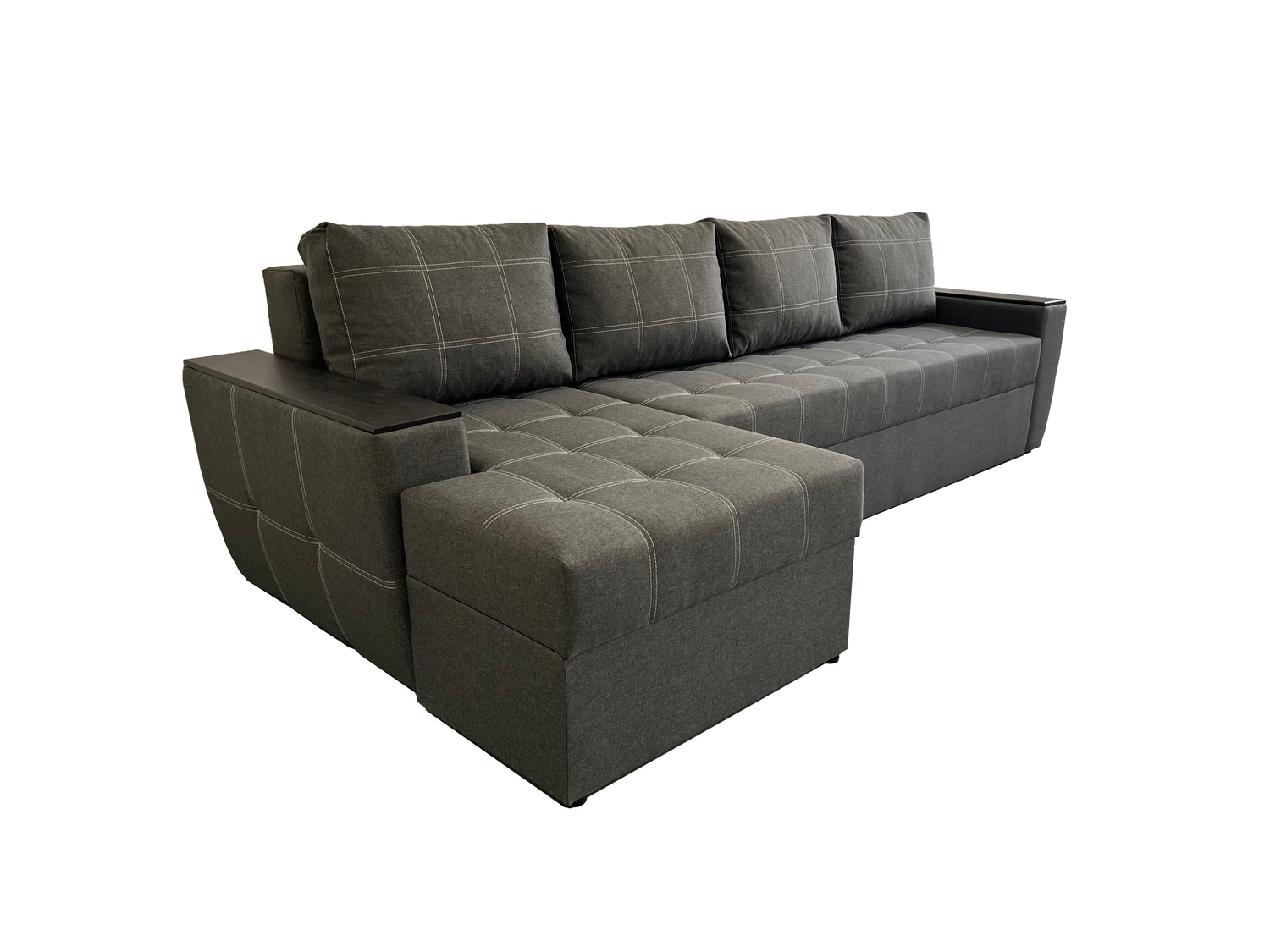Угловой диван Наполи Плюс (серый, 300х150 см) IMI knplp-sn-8 фото