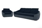 Комплект диван Спейс и кресло (синий с сизым) IMI Premium kmpl-dsps-kr-ll-88-98 фото