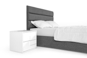 Ліжко з матрацом Лілія 160х200 (Сірий, рогожка, без підйомного механізму) IMI lllrg-am160x200sb фото 6
