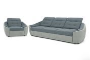 Комплект диван Спейс и кресло (темно-серый с светло-серым) IMI Premium kmpl-dsps-kr-ll-96-94 фото