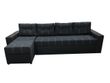 Кутовий диван Комфорт Плюс 3м (чорний, 300х150 см) ІМІ