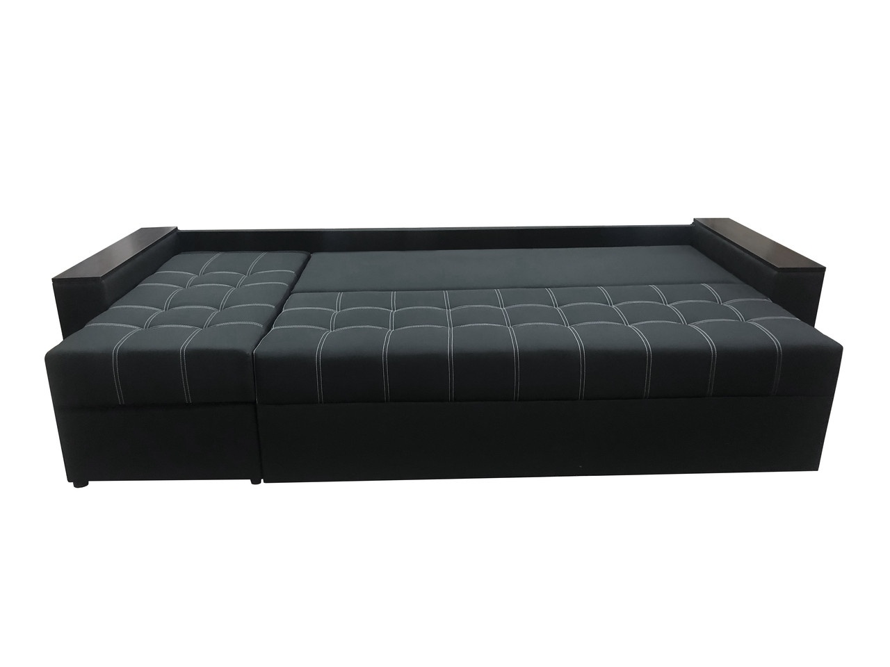 Кутовий диван Комфорт Плюс 3м (чорний, 300х150 см) ІМІ kkmfp-sn-19 фото