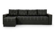 Кутовий диван Комфорт Плюс 3м (чорний, мікророгожка, 300х150 см) ІМІ kkmfp-sn-19 фото 2