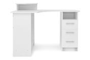 Стол компьютерный Luxi (120х88х75/89 см, белый) phtn-kmpkt-bl фото 3