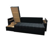 Кутовий диван Комфорт Плюс 3м (чорний, 300х150 см) ІМІ kkmfp-sn-19 фото 5