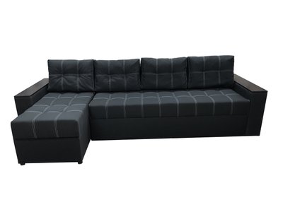 Угловой диван Комфорт Плюс 3м (черный, 300х150 см) IMI kkm20 фото
