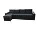 Кутовий диван Комфорт Плюс 3м (чорний, 300х150 см) ІМІ kkm20 фото 2