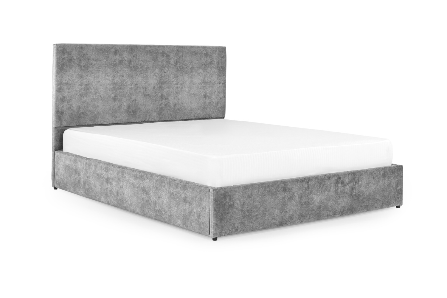 Ліжко з матрацом Лаванда 160х200 (Світло-сірий, велюр, без підйомного механізму) IMI lvnd-am160x200ssb фото