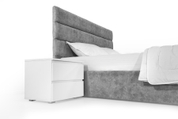 Кровать с матрасом Лилия 160х200 (Светло-серый, велюр, без подъемного механизма) IMI lll-am160x200ssb фото 6