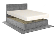 Ліжко з матрацом Лаванда 160х200 (Світло-сірий, велюр, без підйомного механізму) IMI lvnd-am160x200ssb фото