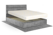 Кровать с матрасом Лилия 160х200 (Светло-серый, велюр, без подъемного механизма) IMI lll-am160x200ssb фото 1