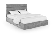Кровать с матрасом Лилия 160х200 (Светло-серый, велюр, без подъемного механизма) IMI lll-am160x200ssb фото 2