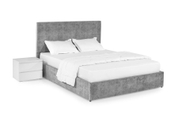 Ліжко з матрацом Лаванда 160х200 (Світло-сірий, велюр, без підйомного механізму) IMI lvnd-am160x200ssb фото 5