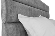 Ліжко з матрацом Лілія 160х200 (Світло-сірий, велюр, без підйомного механізму) IMI lll-am160x200ssb фото 6