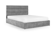 Кровать с матрасом Лилия 160х200 (Светло-серый, велюр, без подъемного механизма) IMI lll-am160x200ssb фото 3