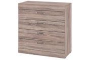 Комод Nirex-1 (80 &times; 37,6 &times; 79,5 см, трюфель) ph-kmd-k4-mnk-trfl фото