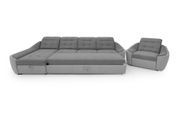 Комплект кутовий диван Спейс АМ3 і крісло (темно-сірий з світло-сірим) IMI Premium kmpl-sps-ll-96-94 фото 4