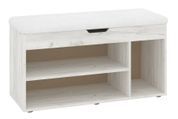 Тумба для взуття Zervex (100 &times; 38 &times; 50 см, крафт і білий) ph-tmb-vz-b8-krft-bl фото