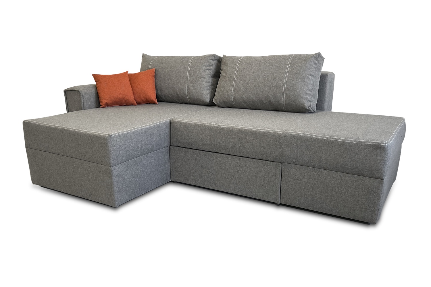 Кутовий диван Онікс (Сірий, 245х160 см) ІМІ knks-sn-8 фото