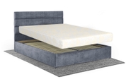 Кровать с матрасом Лилия 160х200 (Серый, велюр, без подъемного механизма) IMI lll-am160x200sb фото