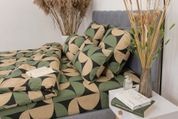 Комплект постельного белья Деметра (евро, бязь gold lux, наволочки: 50х70 см 2 шт и 70х70 см 2 шт, полушария, зеленый) IMI m-ps-bz-glx-dmtr-vr-zl-kl фото 7