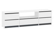 Тумба для TV Formo-8 (180 &times; 40 &times; 53 см, белый и планка антрацит) ph-tmb-tv-ns-fj-bl-pl-ntr фото