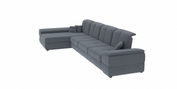 Кутовий диван Денвер 3 (темно-сірий, 335х170 см) kdnv3-tsir фото