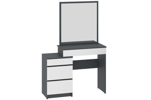 Туалетний столик Formo-14 (95 &times; 40 &times; 145 см, антрацит і білий) ph-shf-ns-trm1-ntrc-bl фото