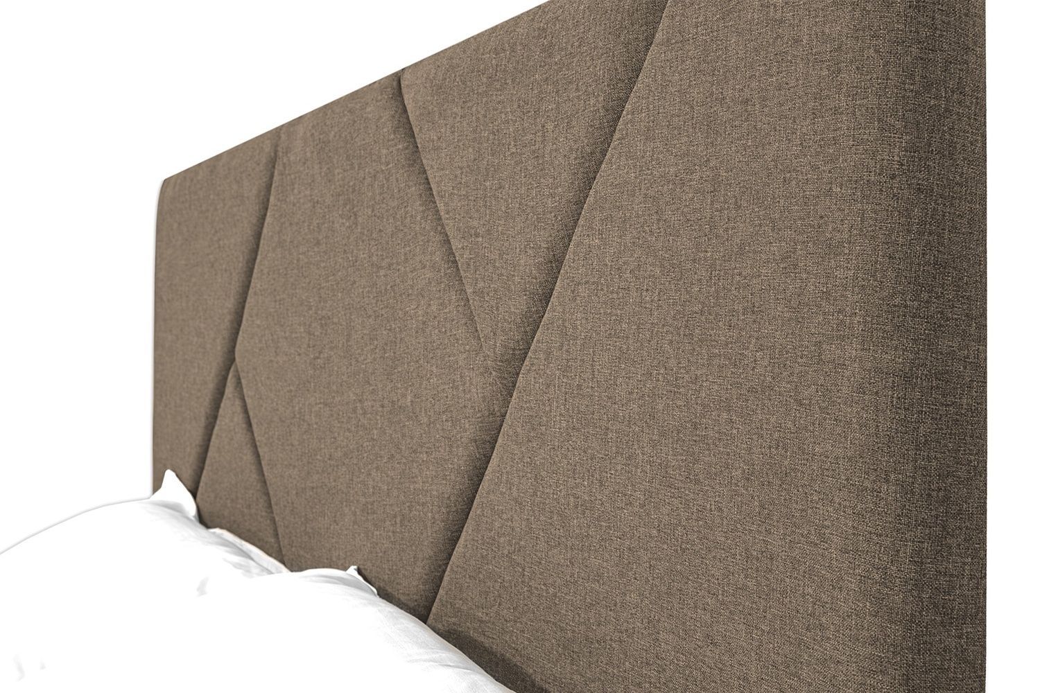 Ліжко з матрацом Цинія (160 &times; 200 см, Pocket Spring, рогожка, без підйомного механізму, кремовий) IMI tsnrg-am160x200krb-mt фото