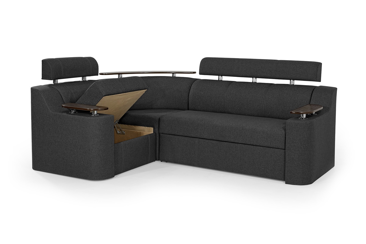 Кутовий диван Невада (Темно-сірий, 255х185 см) IMI knvd-sn-14 фото