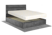 Кровать с матрасом Лилия 160х200 (Темно-серый, велюр, без подъемного механизма) IMI lll-am160x200tsb фото