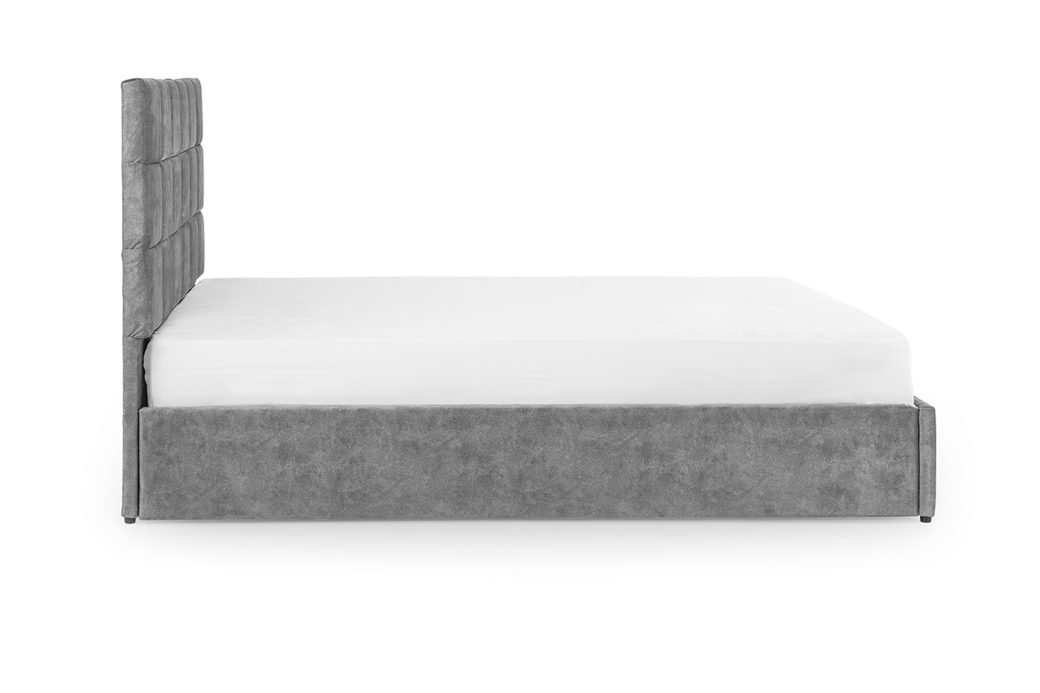 Ліжко з матрацом Айстра 160х200 (Світло-сірий, велюр, без підйомного механізму) IMI str-am160x200ssb фото