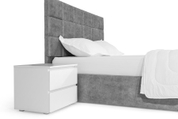 Кровать с матрасом Астра 160х200 (Светло-серый, велюр, без подъемного механизма) IMI str-am160x200ssb фото 6