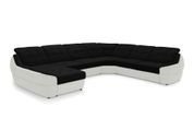 Угловой диван Спейс XXL (375 &times; 310 см, черный с молочным) IMI Premium kspsxxl-ll-99-1 фото 1