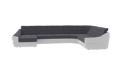 Кутовий диван Спейс XXL (темно-сірий з молочним, 375х310 см) kspsxxl-tsir-mol фото 2