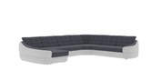 Угловой диван Спейс XXL (темно-серый с молочным, 375х310 см) kspsxxl-tsir-mol фото 1
