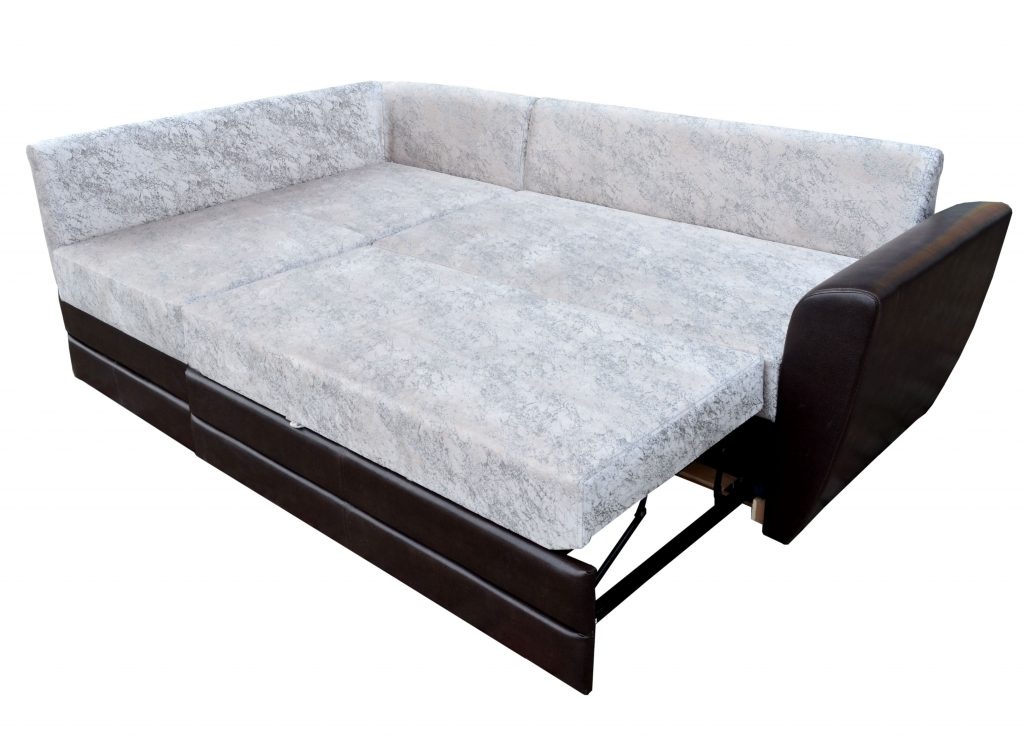 Угловой диван Чикаго (светло серый с венге, 230х150 см) kchkg-ssir-vng фото