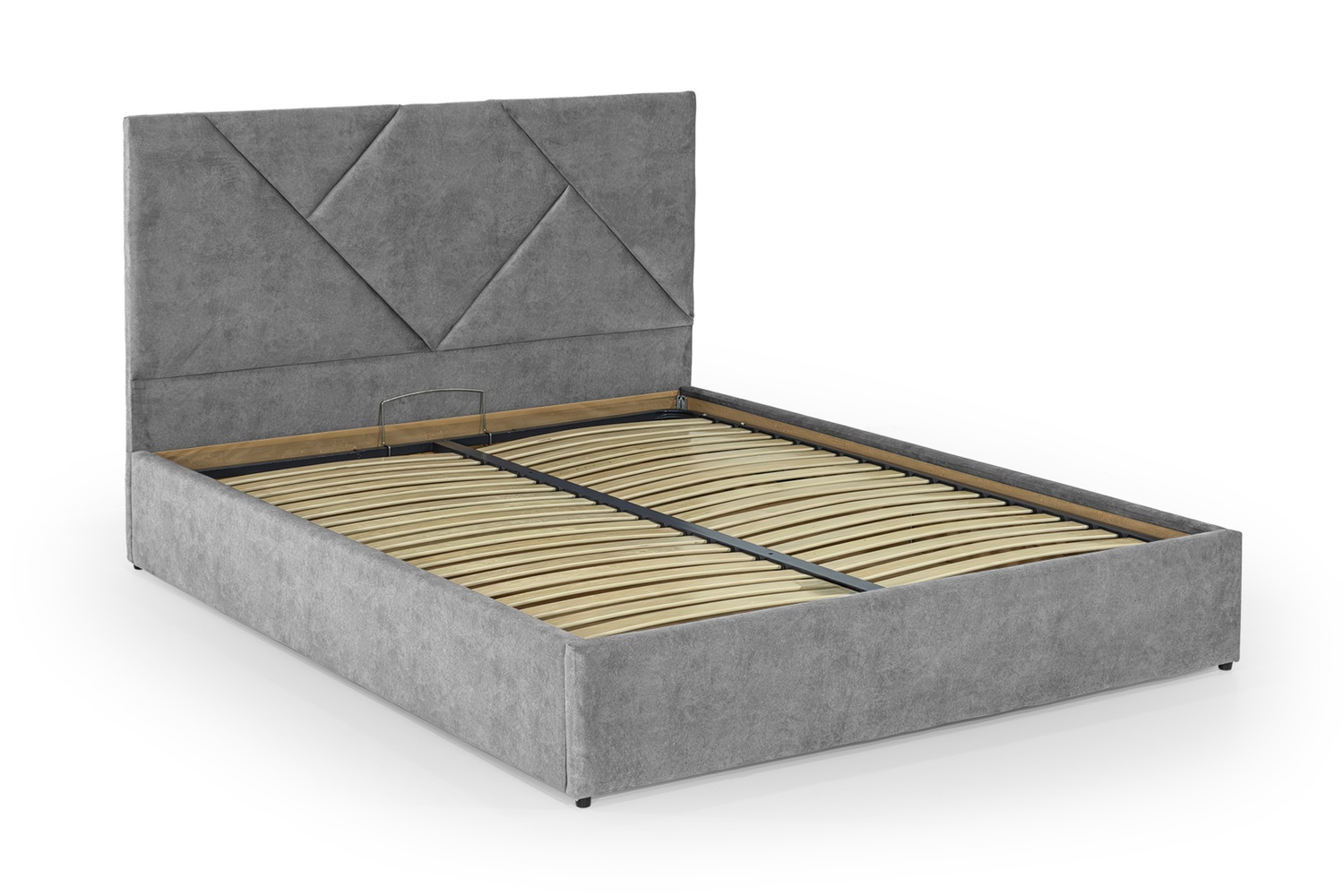 Кровать Циния 140х200 (Светло-серый, велюр, без подъемного механизма) IMI tsn140x200ssb фото
