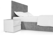 Кровать Циния 140х200 (Светло-серый, велюр, без подъемного механизма) IMI tsn140x200ssb фото 5