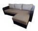 Кутовий диван Париж (бежевий з коричневим, 235х150 см) IMI kp12 фото 2