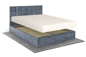Кровать с матрасом Астра 160х200 (Серый, велюр, без подъемного механизма) IMI str-am160x200sb фото